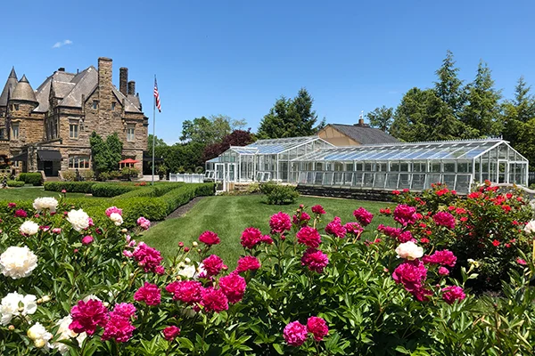 Beautiful grounds around the mansion